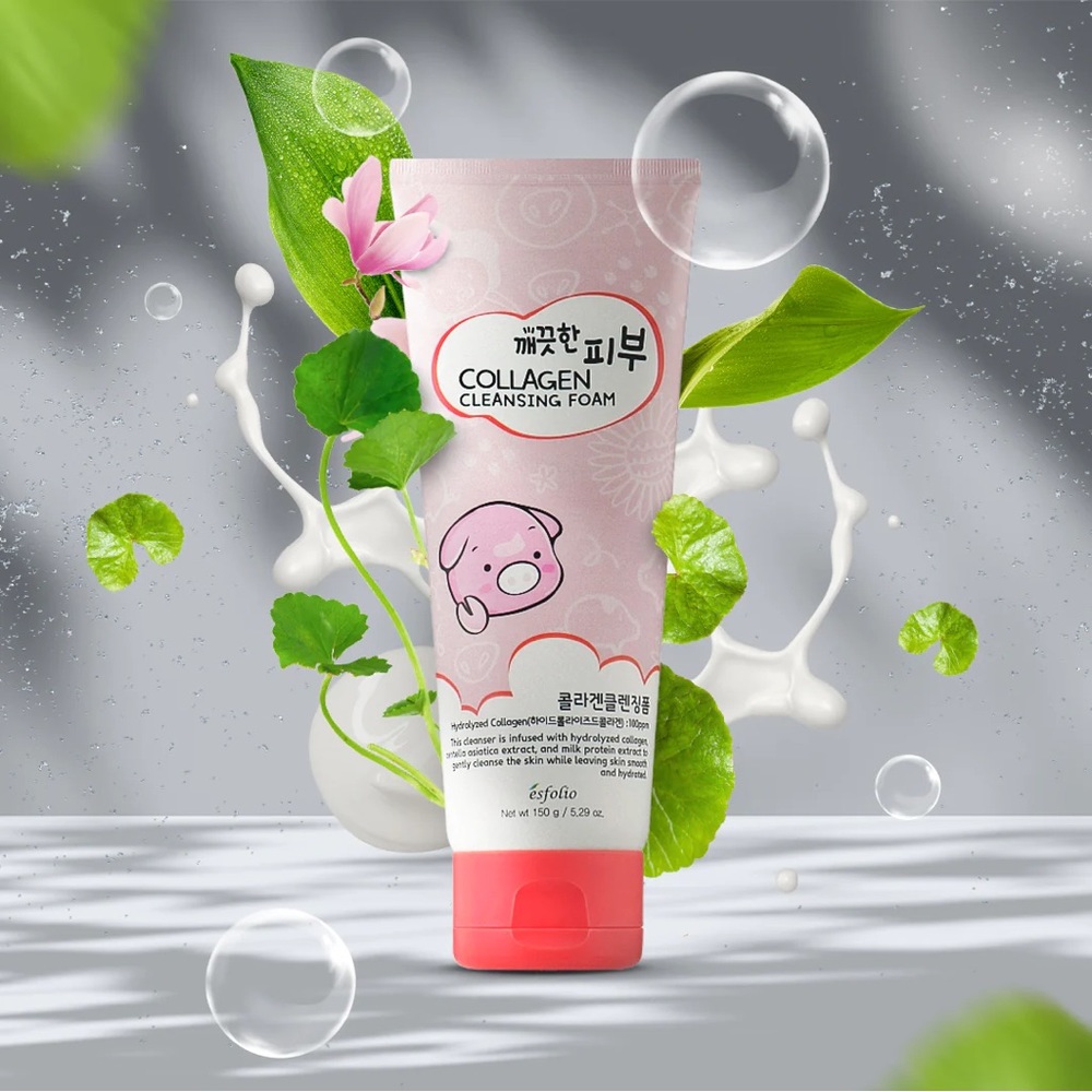 ESFOLIO Collagen Cleansing Form Young& Healthy Skin 150g